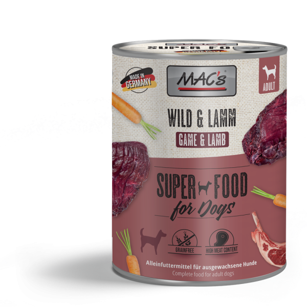 MACs DOG - Wild & Lamm 800g