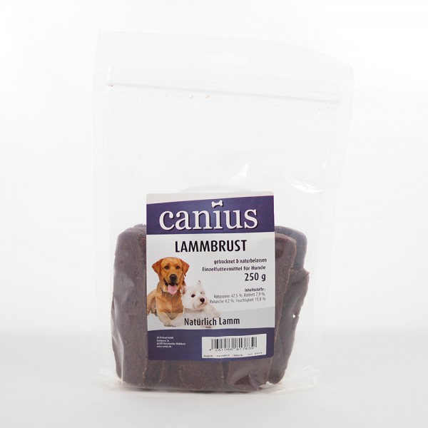 *** Canius Lammbrust getrocknet 250g [*** AUSLAUFARTIKEL]