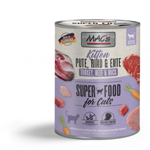 MACs CAT - Kitten Pute, Rind & Ente 800g