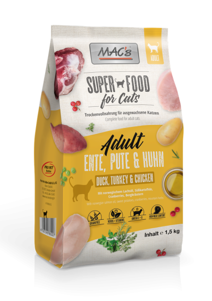MACs CAT - Adult Ente, Pute & Huhn 1,5kg