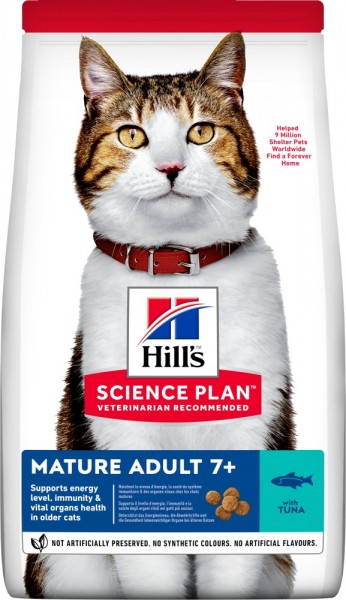 Hills Science Plan Katze Mature Adult 7+ Thunfisch - 1,5kg Beutel