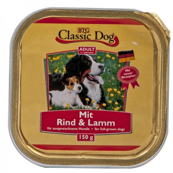 Classic Dog Schale Rind & Lamm 150g