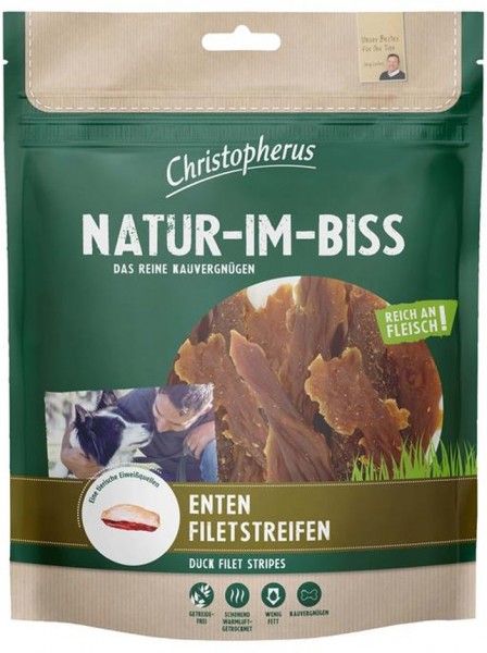 Christopherus Dog Snack Entenfiletstreifen 300g