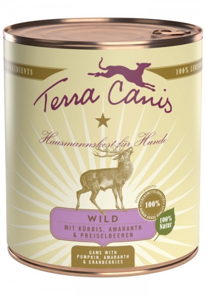 Terra Canis Classic Wild mit Kürbis, Preiselbeeren und Vollkornnudeln 800g
