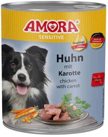 *** AMORA Sensitive Huhn mit Karotte - 800g Dose [*** AUSLAUFARTIKEL]