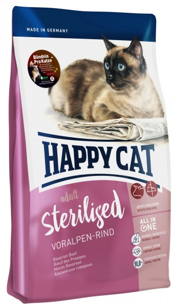 Happy Cat Supreme Sterilised Voralpen-Rind 10kg