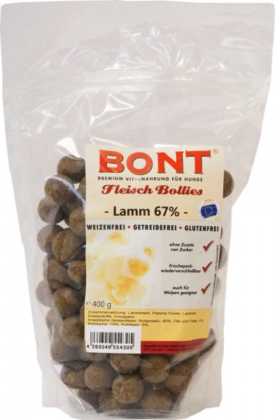 Bont Fleisch-Bollies Lamm, 400g