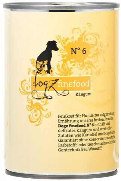 Dogz finefood Dose No. 6 Känguru 400g