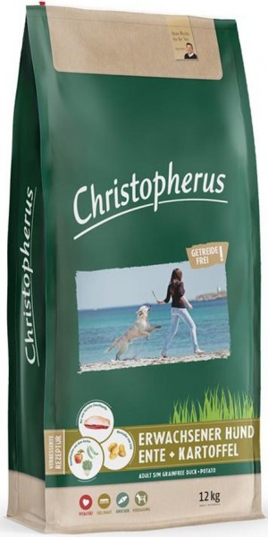 Allco Christopherus Erwachsener Hund Ente+Kartoffel - 12kg Sack