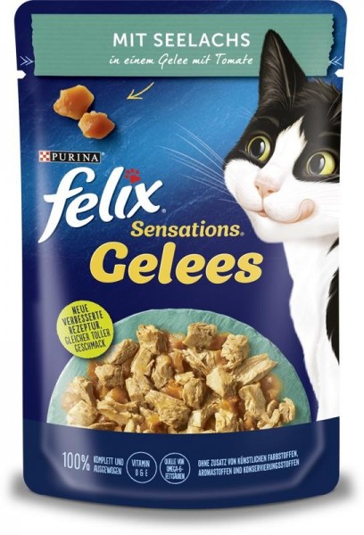 Felix Sensations Gelees mit Seelachs & Tomate 85g