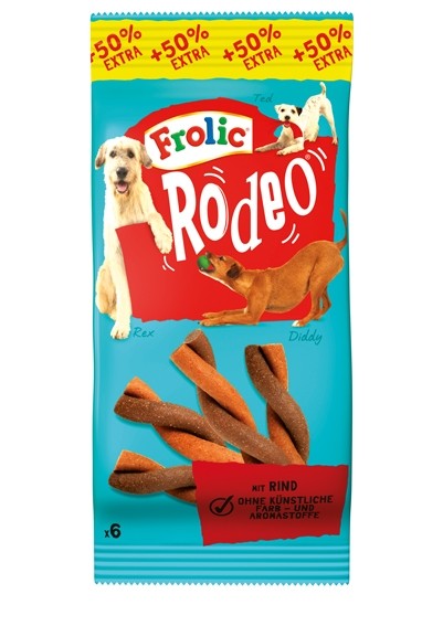 Frolic Snack Rodeo mit Rind 6 Stück
