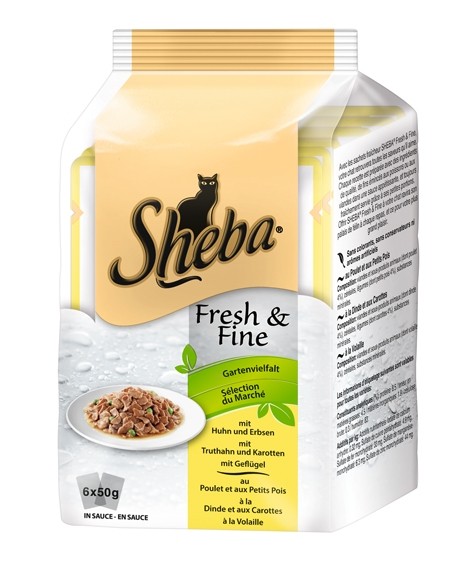 Sheba Multipack Fresh&Fine Gartenvielfalt 6x50g