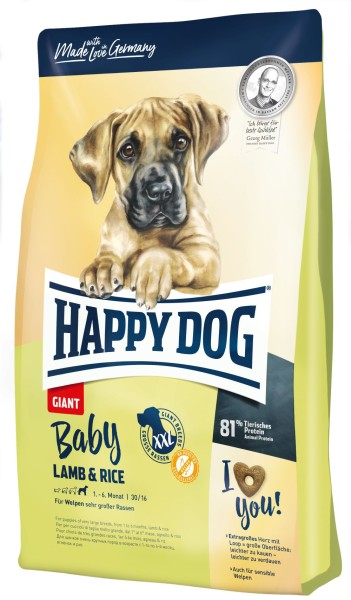 Happy Dog Supreme Baby Giant Lamb & Rice - 15kg Sack