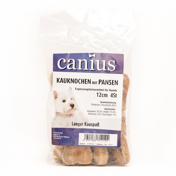 Canius Kauknochen mit Pansenfüllung 12cm 4S