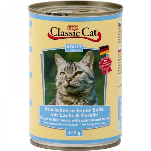Clasic Cat Dose Soße mit Lachs & Forelle 415g