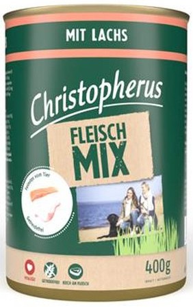 Allco Christopherus Fleischmix - mit Lachs - 400g Dose