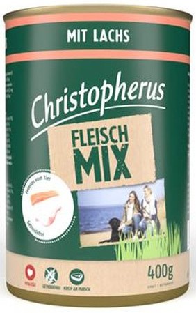 Christopherus Dog - Dose Fleischmix - mit Lachs 400g