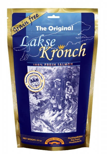 Lakse Kronch 85% Lachssnack für Hunde 175g