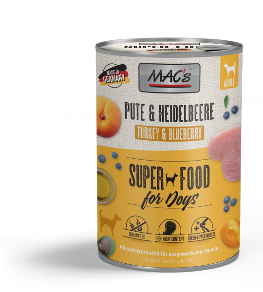 MACs DOG - Pute & Heidelbeeren 400g