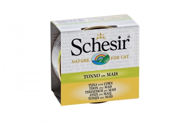 Schesir Cat - Thunfisch & Mais in Brühe - 70g Dose