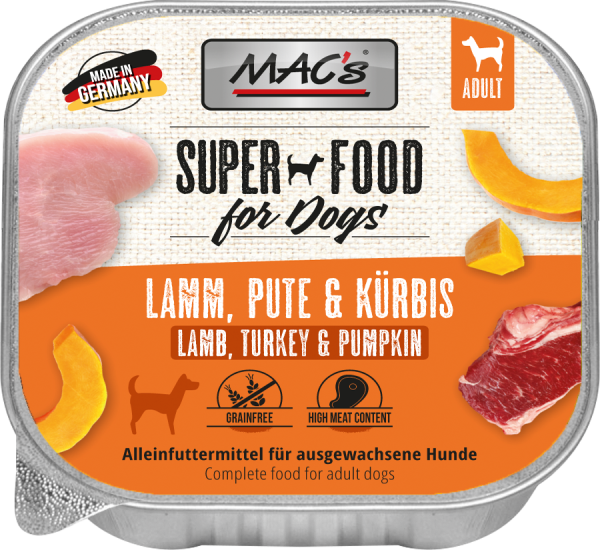 MACs DOG - Lamm, Pute & Kürbis 150g