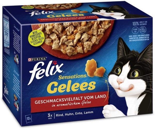 Felix Sensations Gelees Geschacksvielfalt vom Land 12x85g