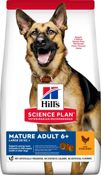 Hills Science Plan Hund Mature Adult 7+ Large Breed Huhn - 14kg Sack