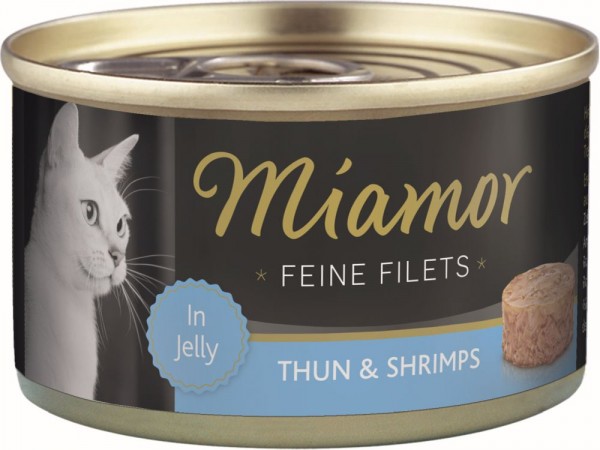 Miamor Feine Filets Heller Thunfisch & Shrimps 100g