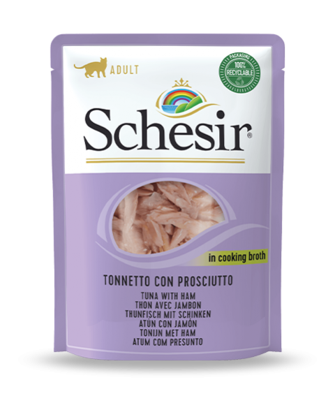 Schesir Cat - Thunfisch & Schinken - 70g Frischebeutel