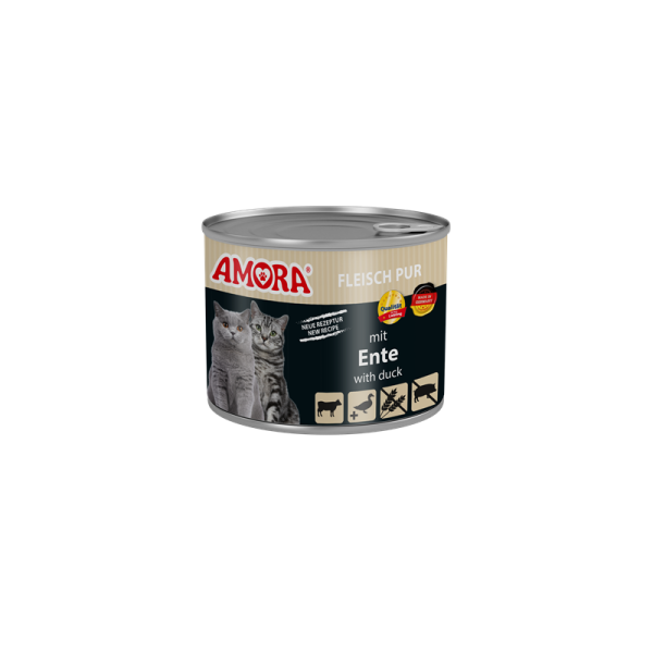 AMORA Cat Fleisch Pur mit Ente 200g