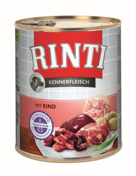 Rinti Pur Kennerfleisch mit Rind, 800g Dose