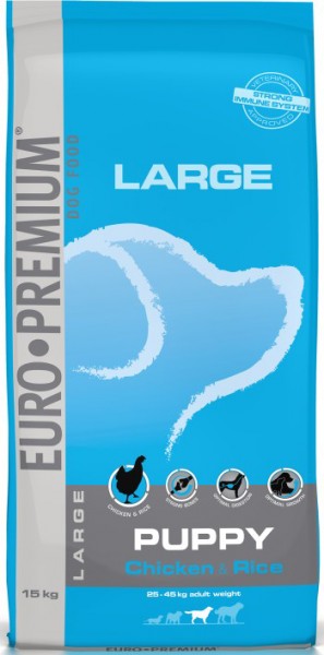 Euro-Premium Large Puppy Chicken & Rice 15kg