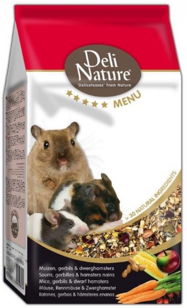 Beduco Deli Nature Nager 5*-Menü MÄUSSCHEN, RENNMÄUSSCHEN, ZWERGHAMSTER 750g