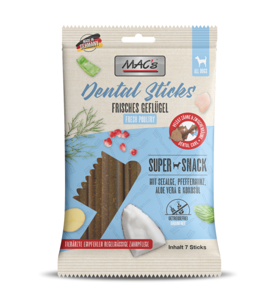 MACs DOG - Dental Sticks Frisches Geflügel 180g