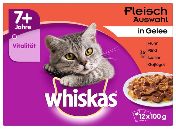 Whiskas Portionsbeutel Multipack 7+ Fleischauswahl