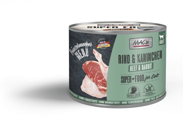 MACs CAT - Feinschmecker Rind & Kaninchen 200g