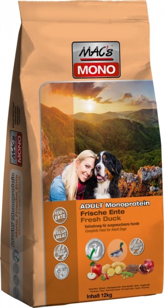 MACs Dog Mono Ente - 12kg Sack