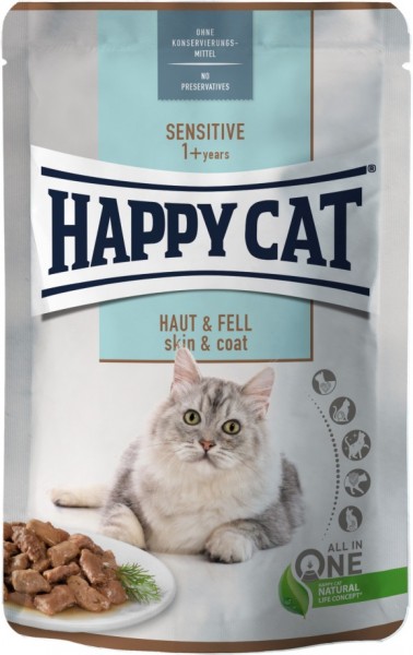 Happy Cat Pouch Sensitive Haut & Fell 85g