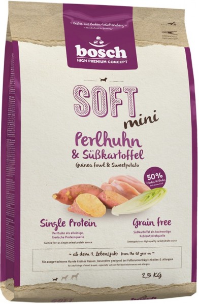 Bosch HPC Soft Mini Perlhuhn & Kartoffel 2,5kg