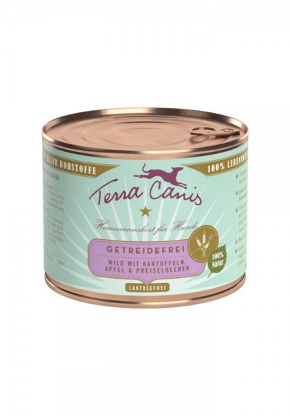 Terra Canis Sensitive Wild mit Kartoffeln, Apfel und Preiselbeeren 200g