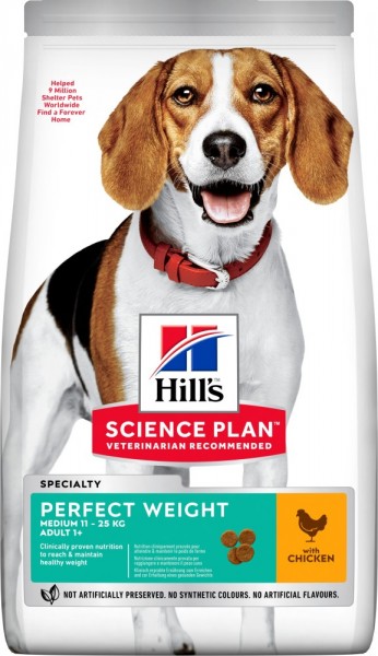 Hills Science Plan Hund Adult Perfect Weight Medium Huhn - 2kg Beutel