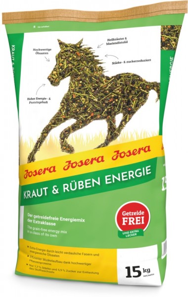 Josera petfood, Pferd, Kraut & Rüben Energie 15kg