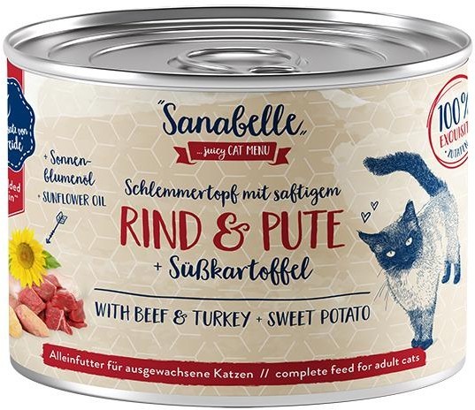 Sanabelle Nassfutter mit Rind & Pute 180 g