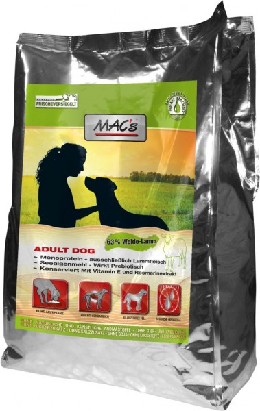 MACs Dog Soft Adult Lamm - 1,5kg Beutel