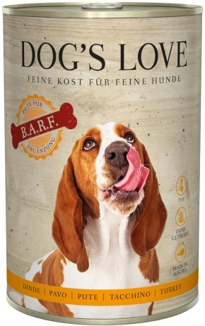DOG´S LOVE BARF Pur Pute 400g Dose