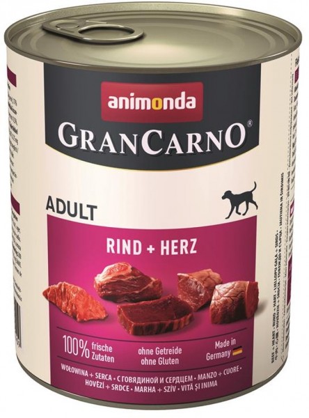 Animonda GranCarno Adult Rind & Herz - 800g Dose