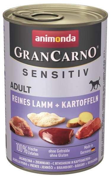 Animonda GranCarno Adult Sensitive Lamm & Kartoffeln - 400g Dose