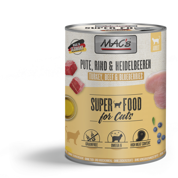 MACs CAT - Pute, Rind & Heidelbeeren 800g
