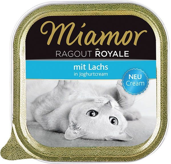 Miamor Ragout Royale Cream Lachs in Joghurtcream 100g Schale