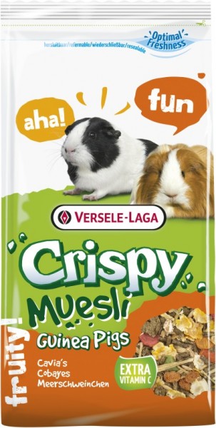 Versele-Laga Crispy Muesli - Guinea Pigs - 10kg Frischesack - Meerschweinchenfutter